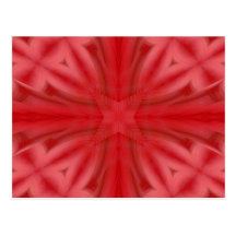 Red abstract wood Pattern Postcard
