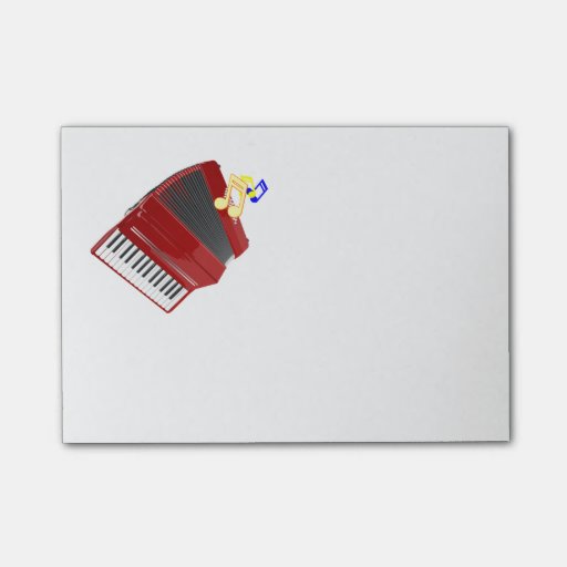 Red accordion custom design postit® notes Zazzle