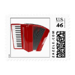 Red Accordion Postage