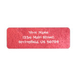 red address label