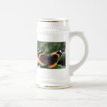 Red Admiral Butterfly Beer Stein Mugs