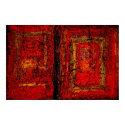 Red African Abstract Painting Art Print Poster by made_in_atlantis Red African Abstract Painting Art Print Poster