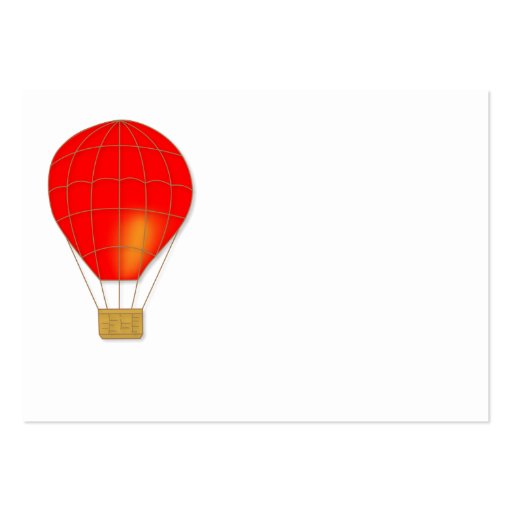 Red air balloon business card (front side)
