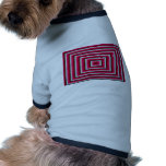 Red air vent pet t shirt