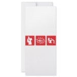 red alcohol picture icon custom rack cards