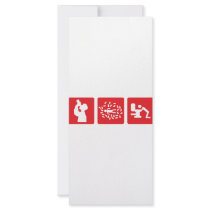 red alcohol picture icon custom rack cards
