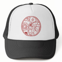 Red Alien Design Mesh Hat