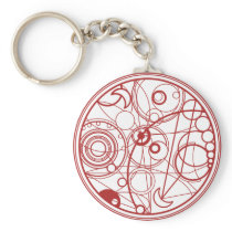 Red Alien Design Key Chain