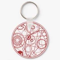 Red Alien Design keychains by ObsessionDesign Red Alien Design keychains