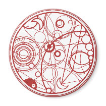 Red Alien Design Refrigerator Magnet