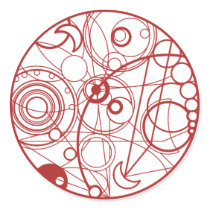 Red Alien Design stickers by ObsessionDesign Red Alien Design stickers