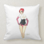 Red American MoJo Pillow pillows by ArtofJamesAdams Red American MoJo Pillow pillows