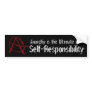 Red Anarchy Bumper Stickers