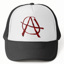 Red Anarchy Mesh Hats