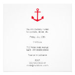 Red Anchor Personalized Announcement