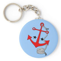 Red Anchors (for  ) Keychain