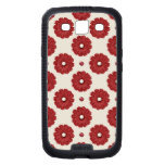 Red and Beige Flower Pattern skinit case