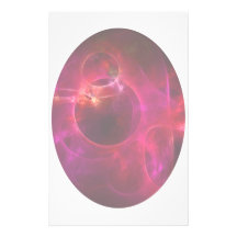 Red and Berry Circles Custom Stationery