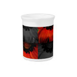 Red and Black Beverage Pitcher