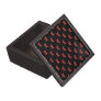 Red and Black Bow Pattern. Premium Gift Box