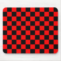 Red and Black Checker Pattern mousepads by artberry Red and Black Checker Pattern mousepads
