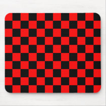 Red and Black Checker Pattern mousepads by artberry Red and Black Checker Pattern mousepads