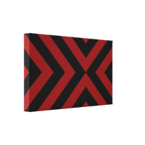 Red and Black Chevrons canvas prints