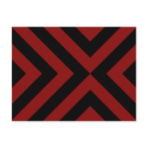 Red and Black Chevrons Post Cards