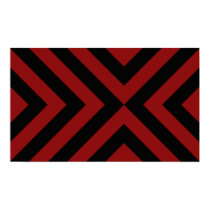 Red and Black Chevrons posters