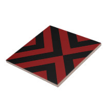 Red and Black Chevrons tiles