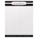 Red and Black Deluxe Letterhead