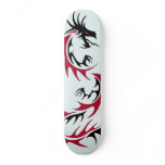 red and black dragon skate board decks