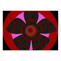 red and black flower cards by DonnaGrayson red and black flower cards