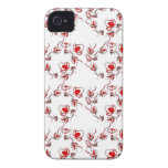 Red and Black flowers casemate cases