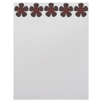 red and black flowers letterhead by DonnaGrayson red and black flowers letterhead