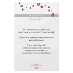 Red and Black Flowers on White Elegant Flyers