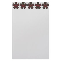 red and black flowers stationery by DonnaGrayson red and black flowers stationery