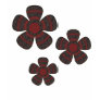 red and black flowers