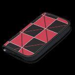 Red and Black Geo Plaid rickshaw folios