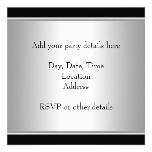 Red and Black Graduation Party Custom Invitations