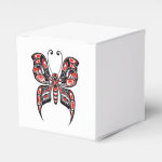Red and Black Haida Spirit Butterfly Favor Boxes Red and Black Haida Spirit Butterfly Favor Boxes