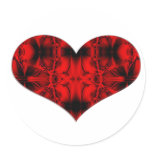 red and black heart stickers