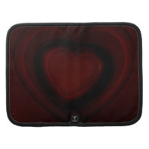 red and black hearts planner