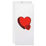 Red and Black Hearts Rack Card
