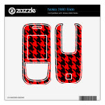 Red and Black Houndstooth Nokia 2680 Slide Skins