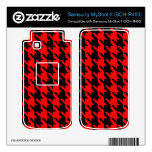 Red and Black Houndstooth Samsung MyShot II Decals