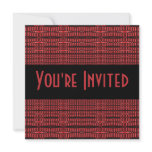 red and black invitations