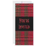 red and black invitations