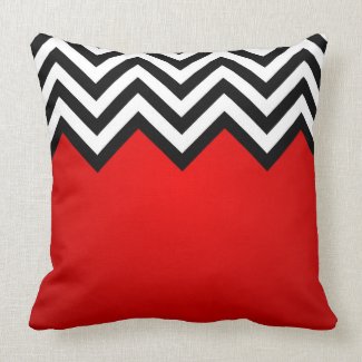 Red and Black Lodge throwpillow