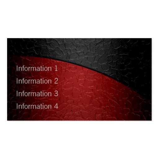 Red and Black Luxury Metallic Business Card Templates (back side)